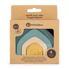 Petite&Mars, House, silikonowa zabawka, układanka, Misty Green, 12m+