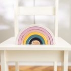 Petite&Mars, Stardust Wood of Mars, drewniana tęcza, układanka, Aurora Pink