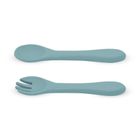 Petite&Mars, Take&Match, silikonowe sztućce, Frosted Sky, 6m+