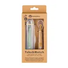 Petite&Mars, Take&Match, zestaw łyżeczek silikonowych z etui