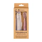 Petite&Mars, Take&Match, zestaw łyżeczek silikonowych z etui