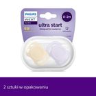 Philips Avent, Ultra Start, smoczek ortodontyczny, 0-2 m, 2 szt.