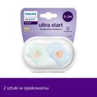 Philips Avent, Ultra Start, smoczek ortodontyczny, 0-2 m, 2 szt.