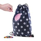 Pixie Crew, worek sportowy, kropki, różowy panel
