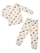 Piżama chłopięca, beżowa, Nicol