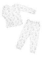 Piżama chłopięca, biała, Nicol