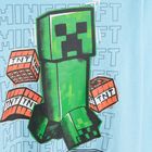 Piżama chłopięca, niebiesko-czarna, Minecraft