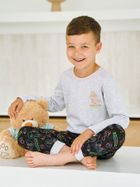 Piżama chłopięca, szara, Liam, Taro