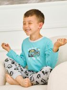 Piżama chłopięca, turkusowa, Benn, Taro