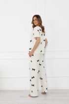 Piżama damska, biała, Italian Fashion