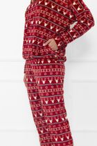 Piżama damska, bordowa, Italian Fashion