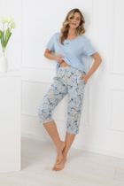 Piżama damska, niebieska, Celozja, Italian Fashion