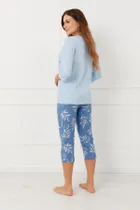 Piżama damska, niebieska, Erula, Italian Fashion