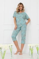 Piżama damska, niebieska, Hikari, Italian Fashion