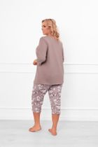 Piżama damska, szara, Oszima, Italian Fashion