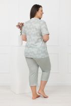 Piżama damska, zielona, Perla, Italian Fashion