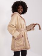 Płaszcz damski, beżowy, Lakerta