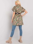Płaszcz damski, zielony, Italy Moda