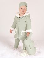 Płaszczyk dziewczęcy z kapturem, zielony, Nicol