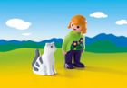 Playmobil, 1.2.3., Dziewczynka z kotem, figurki, 6975