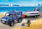 Playmobil, City Action, City Action, Pojazd terenowy policji z motorówką, 5187