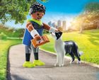 Playmobil, My Life, Biegacz z border collie, 71740