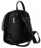 Plecak, czarny, skóra ekologiczna, Peterson