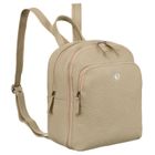 Plecak miejski, beżowy, skórzany, Rovicky