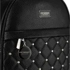 Plecak miejski, czarny, skóra ekologiczna, Peterson