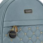 Plecak miejski, niebieski, skóra ekologiczna, Peterson