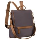 Plecak miejski, szary, skóra ekologiczna, Peterson