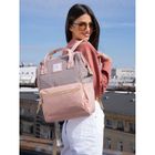 Plecak na laptopa, różowy, port USB, Himawari