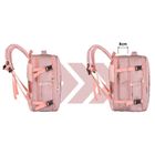 Plecak podróżny, bagaż podręczny do samolotu, różowy, Peterson