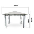 Plonos, pawilon ogrodowy, beżowy, 3-3m