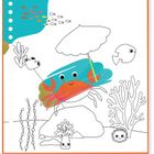 Podwodny Świat. Magiczna kolorowanka wodna z zadaniamimi