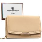 Portfel, beżowy, skóra ekologiczna, Peterson