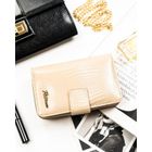 Portfel, beżowy, skóra ekologiczna, Peterson