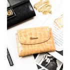 Portfel, beżowy, skóra ekologiczna, Peterson