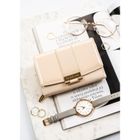 Portfel, beżowy, skóra ekologiczna, Peterson