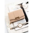 Portfel, beżowy, skóra ekologiczna, Peterson