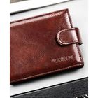 Portfel, brązowy, skóra ekologiczna, 4U Cavaldi