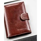 Portfel, brązowy, skóra ekologiczna, 4U Cavaldi