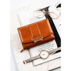 Portfel, brązowy, skóra ekologiczna, Peterson