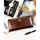 Portfel, brązowy, skóra ekologiczna, Rovicky