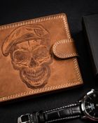 Portfel, brązowy, skórzany, Always Wild