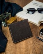 Portfel, brązowy, skórzany, Forever Young