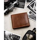 Portfel, brązowy, skórzany, RFID, Peterson