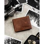 Portfel, brązowy, skórzany, Rovicky