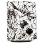 Portfel, czarno-biały, skórzany, Peterson