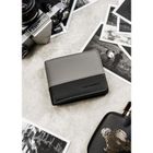 Portfel, czarno-szary, skóra ekologiczna, Peterson